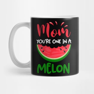 Mom You_re One In A Melon Cute Summer Watermelon Mug